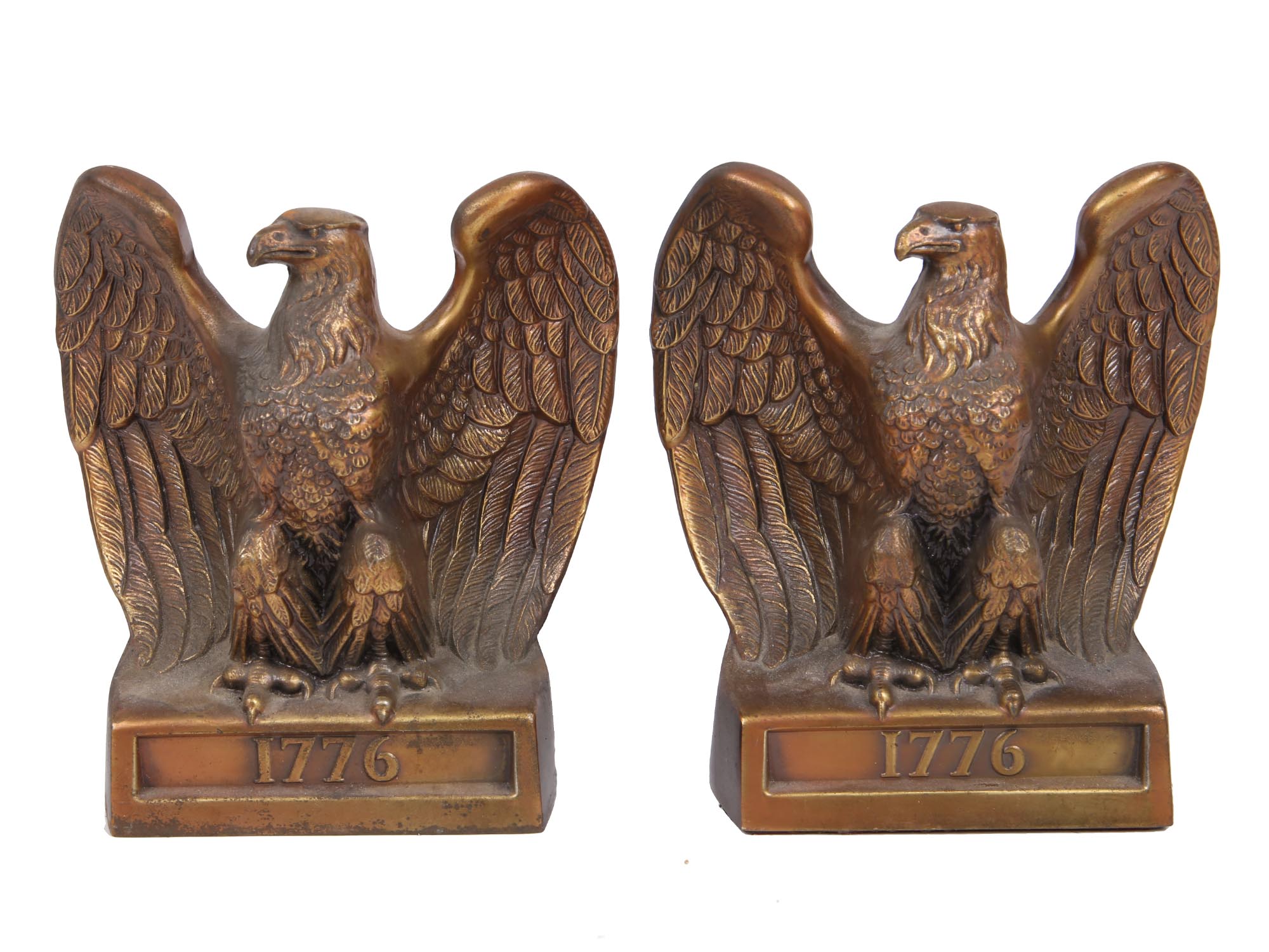 AMERICANA DESK DECOR ITEMS EAGLE 1776 BOOKENDS PIC-1